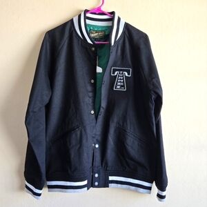 Benny gold San Francisco X Tunnel Black Varsity jacket Size Large NWT